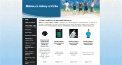 Desktop Screenshot of mikina.cz